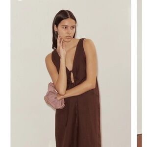 NWT Deiji studios keyhole dress in burgundy